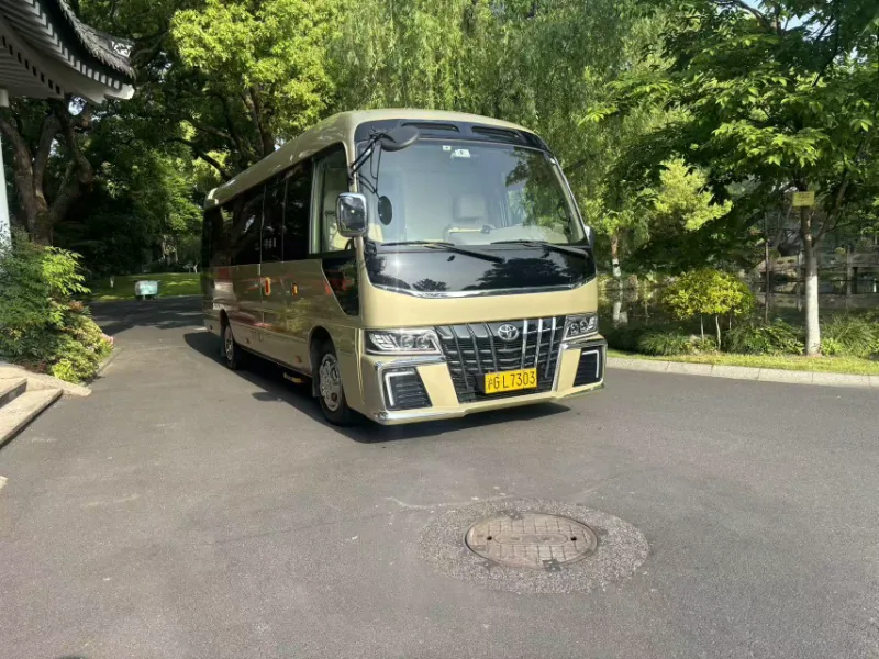 Toyota Coaster VIP vehicle from the available fleet