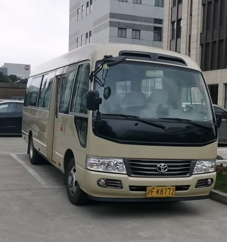 Toyota Coaster vehicle from the available fleet