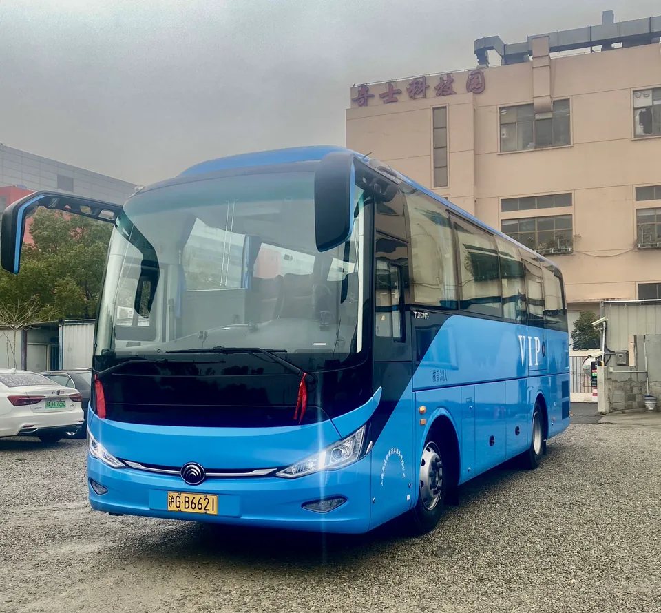 Yutong coach vehicle from the available fleet